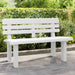 Garden Bench White 110x52x71 cm Polypropylene - Little and Giant Explorers vidaXL