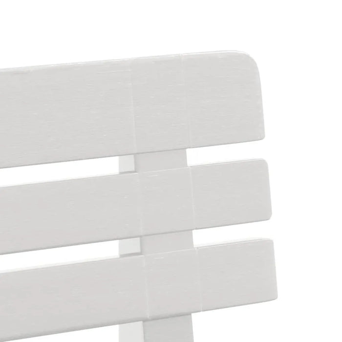 Garden Bench White 110x52x71 cm Polypropylene - Little and Giant Explorers vidaXL