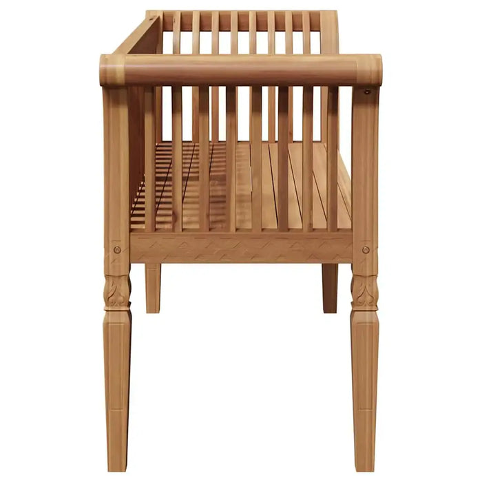 Garden Bench Solid Teak Wood with Slatted Design for Traditional Outdoor Comfort | VIDAXL - Little and Giant Explorers vidaXL