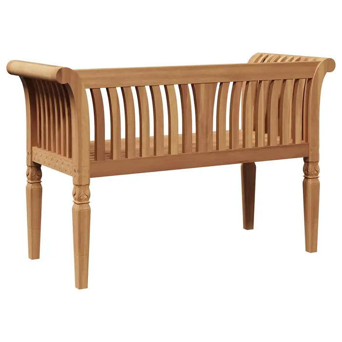 Garden Bench Solid Teak Wood with Slatted Design for Traditional Outdoor Comfort | VIDAXL - Little and Giant Explorers vidaXL