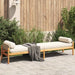 Garden Bench with Cushion in Beige and Poly Rattan Acacia - Little and Giant Explorers vidaXL