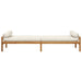 Garden Bench with Cushion in Beige and Poly Rattan Acacia - Little and Giant Explorers vidaXL