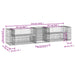 Garden Bench with Gabion Basket in Impregnated Wood Pine - Little and Giant Explorers vidaXL