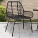 Garden Chairs 2 pcs Black Poly Rattan - Little and Giant Explorers vidaXL