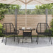 Garden Chairs 2 pcs Black Poly Rattan - Little and Giant Explorers vidaXL