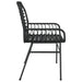 Garden Chairs 2 pcs Black Poly Rattan - Little and Giant Explorers vidaXL