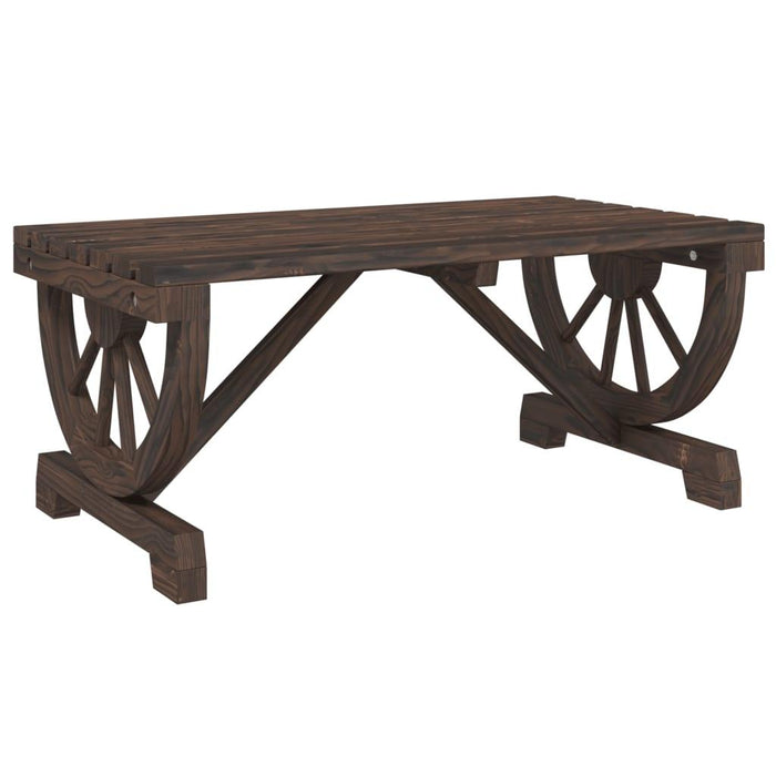 Garden Coffee Table in Solid Wood Fir (90 x 50 x 40cm) - Little and Giant Explorers vidaXL