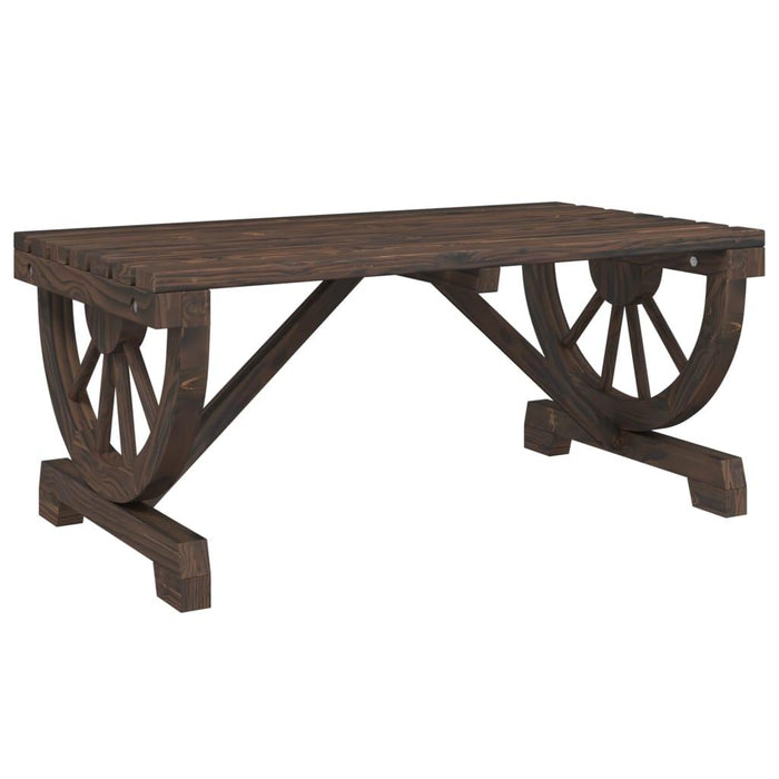 Garden Coffee Table in Solid Wood Fir (90 x 50 x 40cm) - Little and Giant Explorers vidaXL