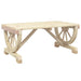 Garden Coffee Table in White and Solid Wood Fir (90 x 50 x 40cm) - Little and Giant Explorers vidaXL