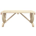 Garden Coffee Table in White and Solid Wood Fir (90 x 50 x 40cm) - Little and Giant Explorers vidaXL