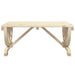 Garden Coffee Table in White and Solid Wood Fir (90 x 50 x 40cm) - Little and Giant Explorers vidaXL