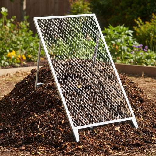 Garden Sieve in Galvanised Steel - Little and Giant Explorers vidaXL