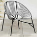 Garden Egg Chair in Black and Light Grey and Poly Rattan - Little and Giant Explorers vidaXL