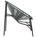 Garden Egg Chair in Black and Light Grey and Poly Rattan - Little and Giant Explorers vidaXL