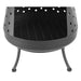 Garden Fireplace 'Napa' in Black - Little and Giant Explorers RedFire