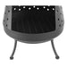 Garden Fireplace 'Napa' in Black - Little and Giant Explorers RedFire