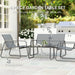Four-Piece Minimalistic Garden Sofa Set in Light Grey - Little and Giant Explorers Outsunny