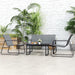 Four-Piece Minimalistic Garden Sofa Set in Light Grey - Little and Giant Explorers Outsunny