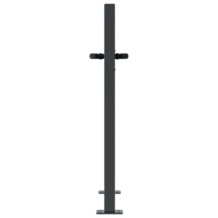 Garden Gate 105x105cm – Anthracite Steel Laser-Cut Design | Lockable Security Entrance VIDAXL - Little and Giant Explorers vidaXL