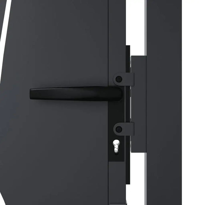 Garden Gate 105x105cm – Anthracite Steel Laser-Cut Design | Lockable Security Entrance VIDAXL - Little and Giant Explorers vidaXL