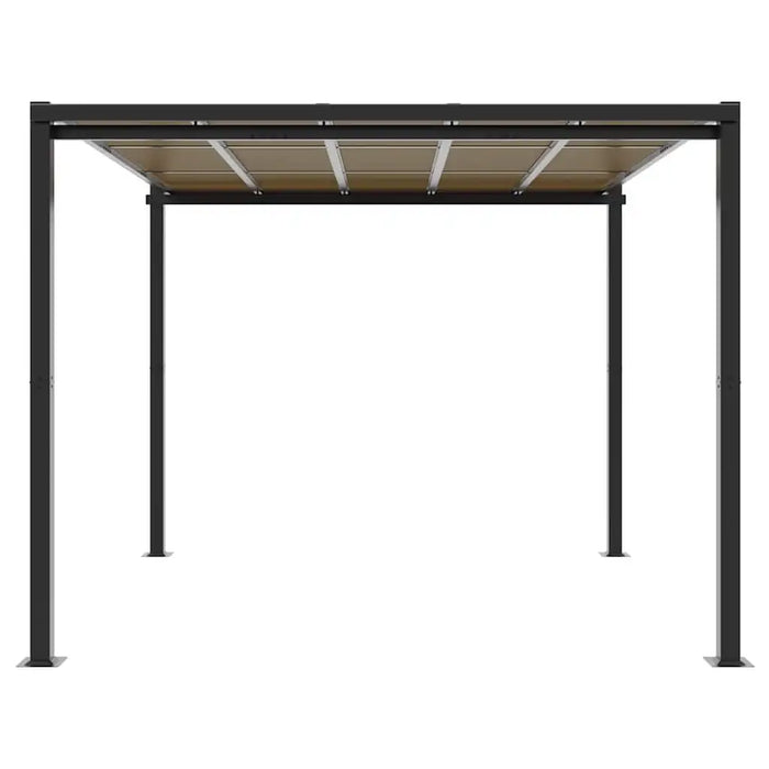 Garden Gazebo in Anthracite and Aluminium (3 x 3m) - Little and Giant Explorers vidaXL