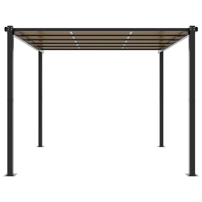 Garden Gazebo in Anthracite and Aluminium (3 x 3m) - Little and Giant Explorers vidaXL