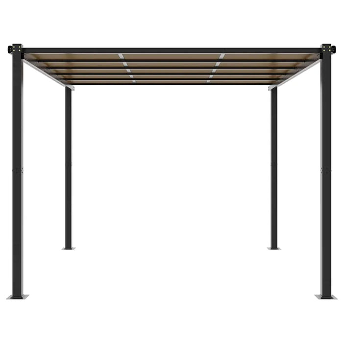 Garden Gazebo in Anthracite and Aluminium (3 x 3m) - Little and Giant Explorers vidaXL