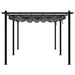 Garden Gazebo with Retractable Roof in Anthracite (3 x 6m) - Little and Giant Explorers vidaXL