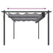 Garden Gazebo with Retractable Roof in Anthracite (4 x 3m) - Little and Giant Explorers vidaXL