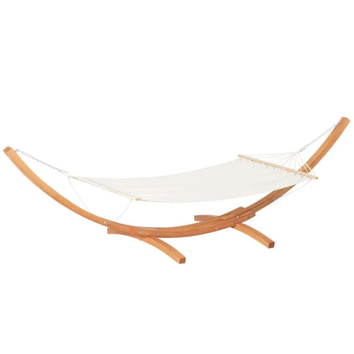 Garden Hammock With Wooden Stand - Little and Giant Explorers Outsunny