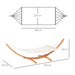 Garden Hammock With Wooden Stand - Little and Giant Explorers Outsunny