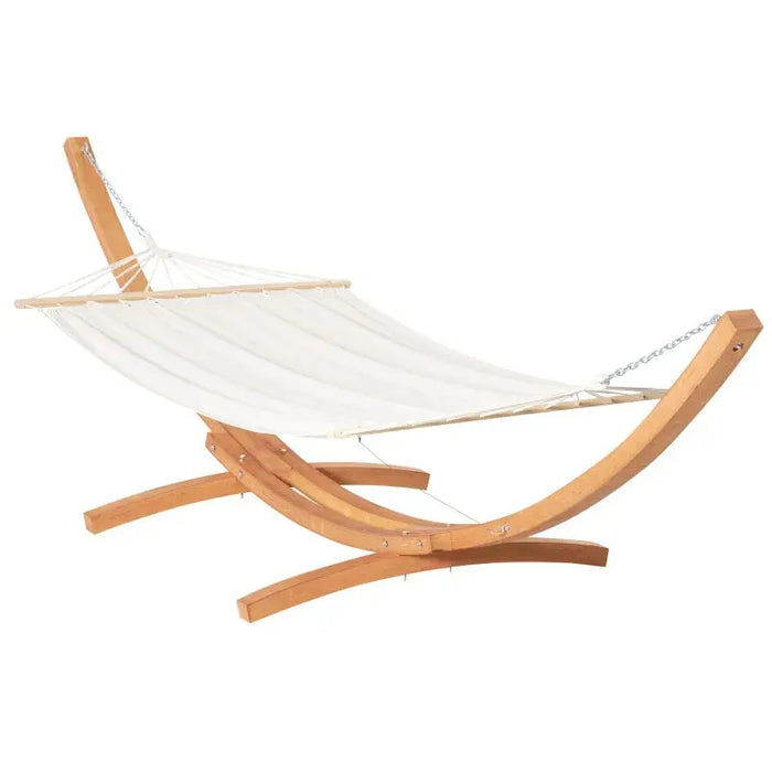 Garden Hammock With Wooden Stand - Little and Giant Explorers Outsunny