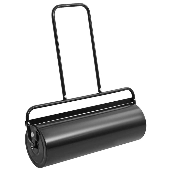 Garden Lawn Roller with Handle in Black 63 L - Little and Giant Explorers vidaXL