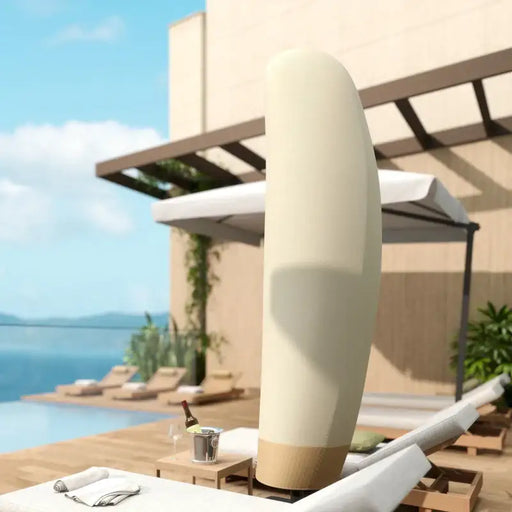 Garden Parasol Cover – 2.2m Height | Waterproof Oxford Fabric in Beige and Coffee OUTSUNNY - Little and Giant Explorers Outsunny