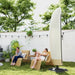 Garden Parasol Cover – 2.2m Height | Waterproof Oxford Fabric in Beige and Coffee OUTSUNNY - Little and Giant Explorers Outsunny
