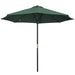 Spring Loaded Parasol Umbrella in Green 3m - Little and Giant Explorers Outsunny