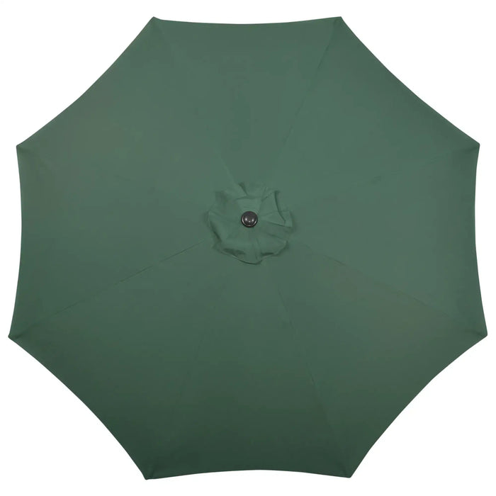 Spring Loaded Parasol Umbrella in Green 3m - Little and Giant Explorers Outsunny