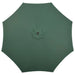 Spring Loaded Parasol Umbrella in Green 3m - Little and Giant Explorers Outsunny