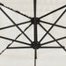 Garden Parasol with Steel Pole in White (269 x 269 x 235cm) - Little and Giant Explorers vidaXL