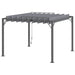 Aluminium Louvered Pergola with Retractable Roof (3 x 3m) - Little and Giant Explorers Outsunny