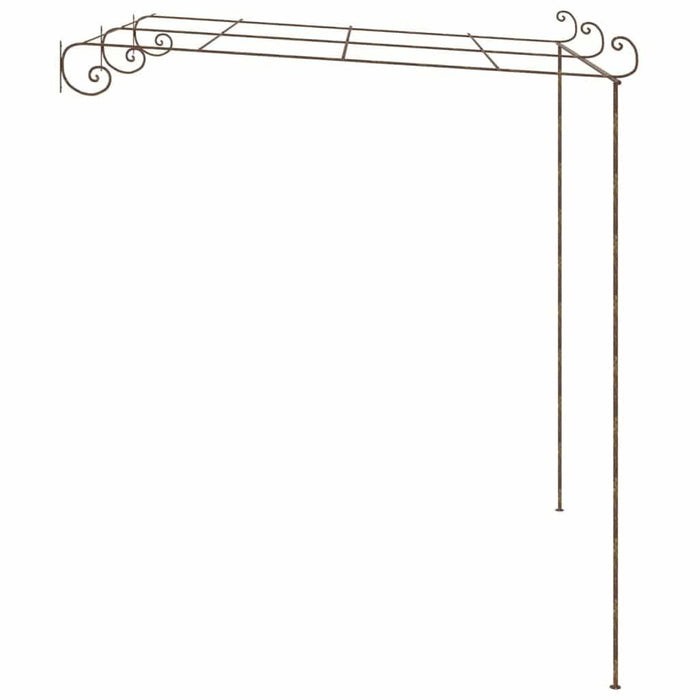 Garden Pergola in Antique Brown and Iron (3 x 3 x 2.5m) - Little and Giant Explorers vidaXL