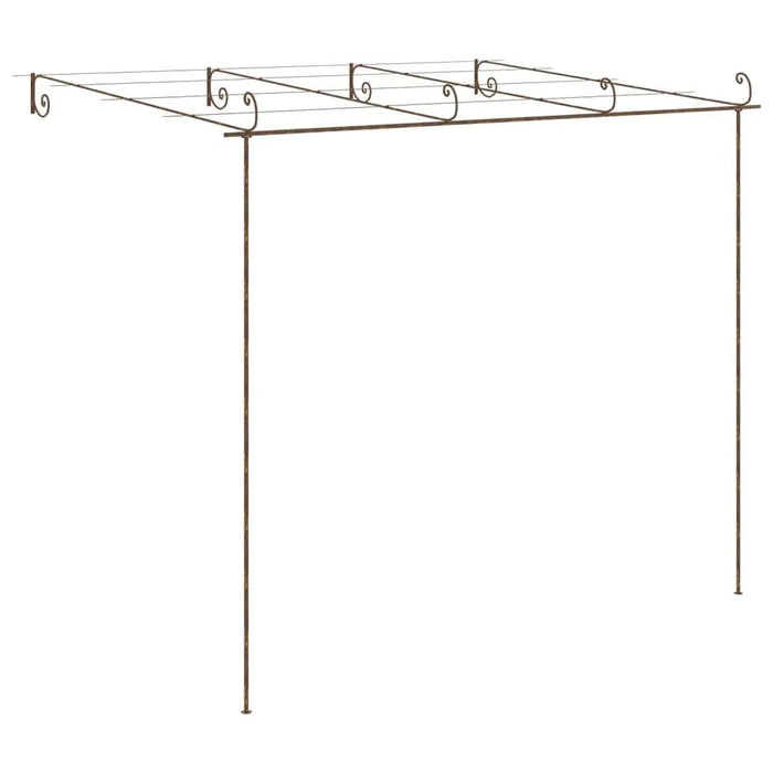 Garden Pergola in Antique Brown and Iron (4 x 3 x 2.5m) - Little and Giant Explorers vidaXL