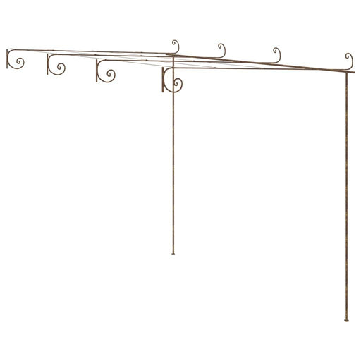 Garden Pergola in Antique Brown and Iron (4 x 3 x 2.5m) - Little and Giant Explorers vidaXL