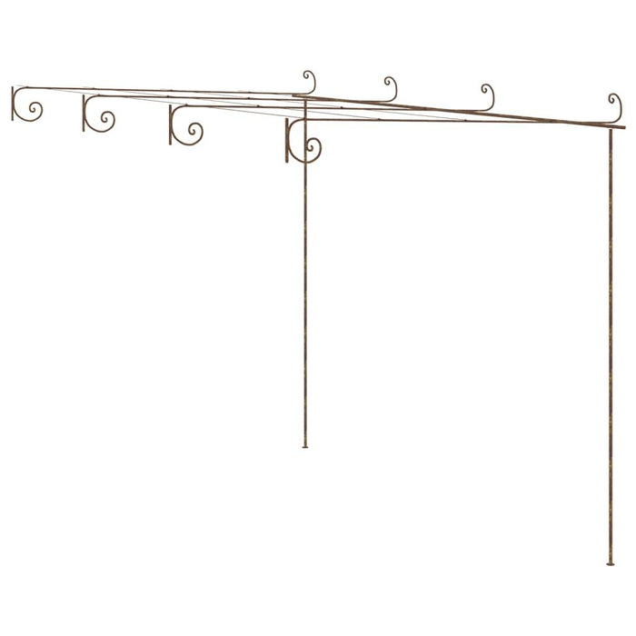 Garden Pergola in Antique Brown and Iron (4 x 3 x 2.5m) - Little and Giant Explorers vidaXL