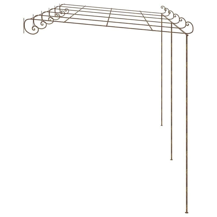 Garden Pergola in Antique Brown and Iron (6 x 3 x 2.5m) - Little and Giant Explorers vidaXL