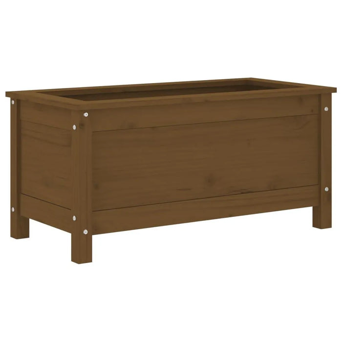 Garden Planter in Honey Brown and Solid Wood Pine (82.5 x 40 x 39cm) - Little and Giant Explorers vidaXL