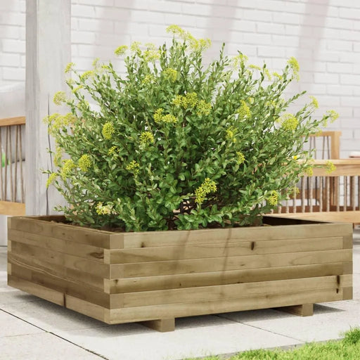 Garden Planter in Impregnated Wood Pine (80 x 80 x 26.5cm) - Little and Giant Explorers vidaXL