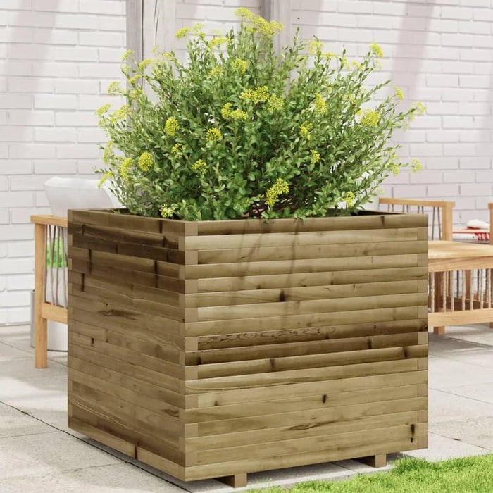 Garden Planter in Impregnated Wood Pine (80 x 80 x 72cm) - Little and Giant Explorers vidaXL