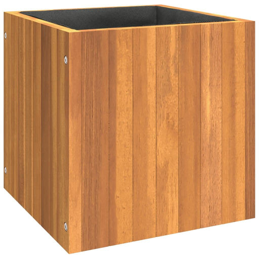 Garden Planter in Solid Wood Acacia (35 x 35 x 35cm) - Little and Giant Explorers vidaXL