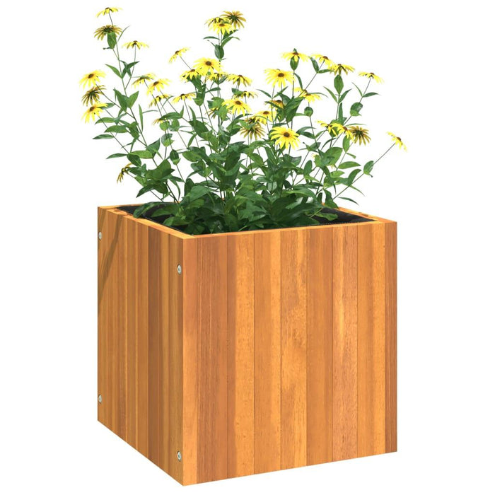 Garden Planter in Solid Wood Acacia (35 x 35 x 35cm) - Little and Giant Explorers vidaXL